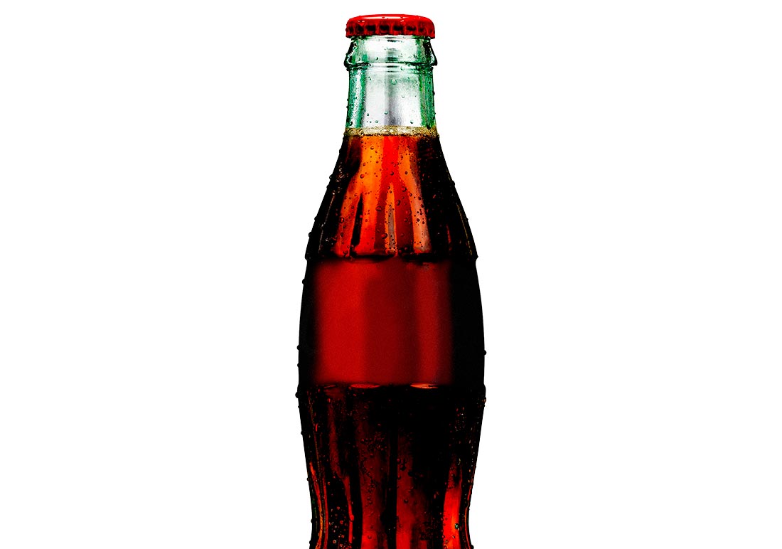 Garrafa de Coca-Cola, sem o logotipo